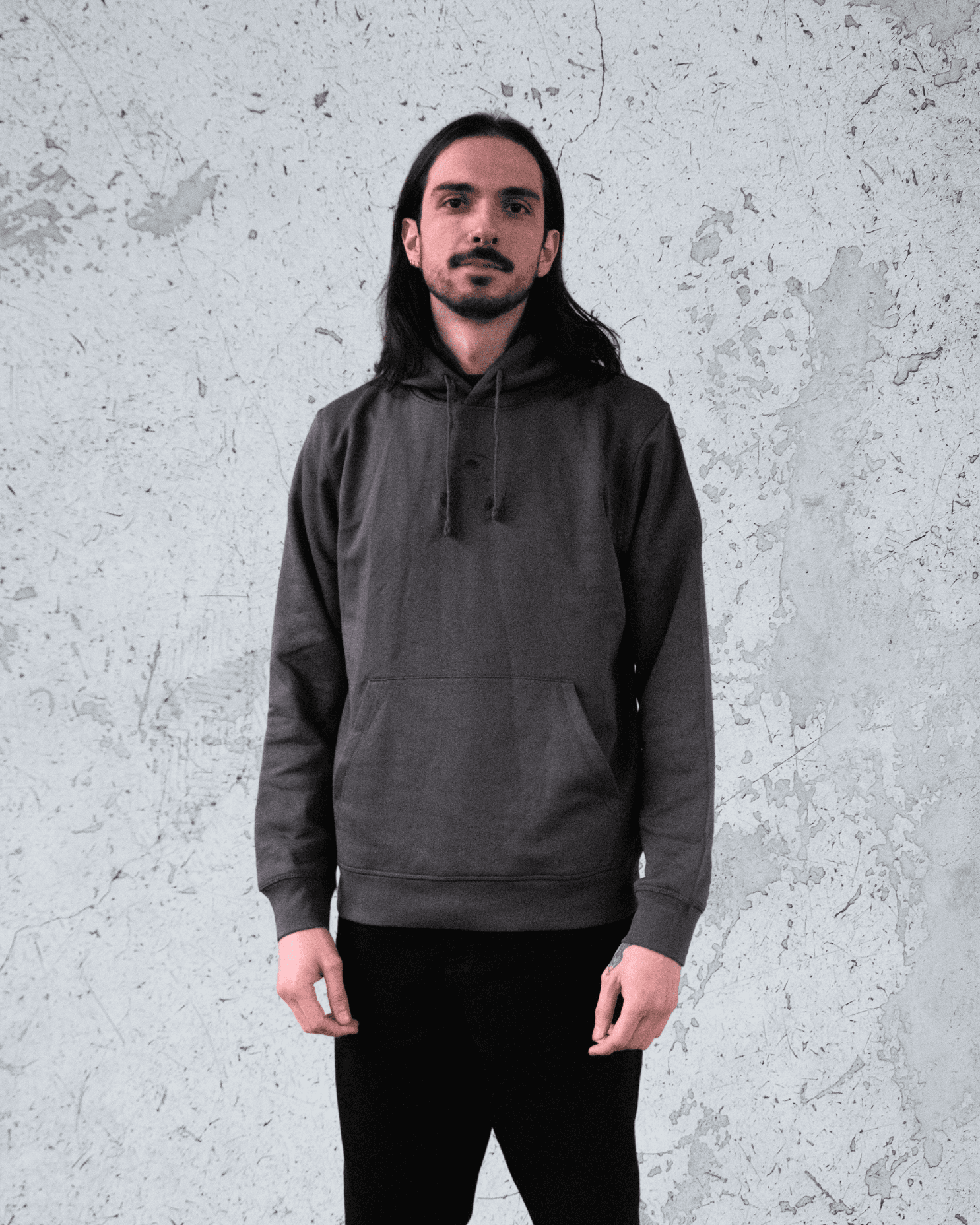 Sweat-shirt • Gris Serigraphie Noire