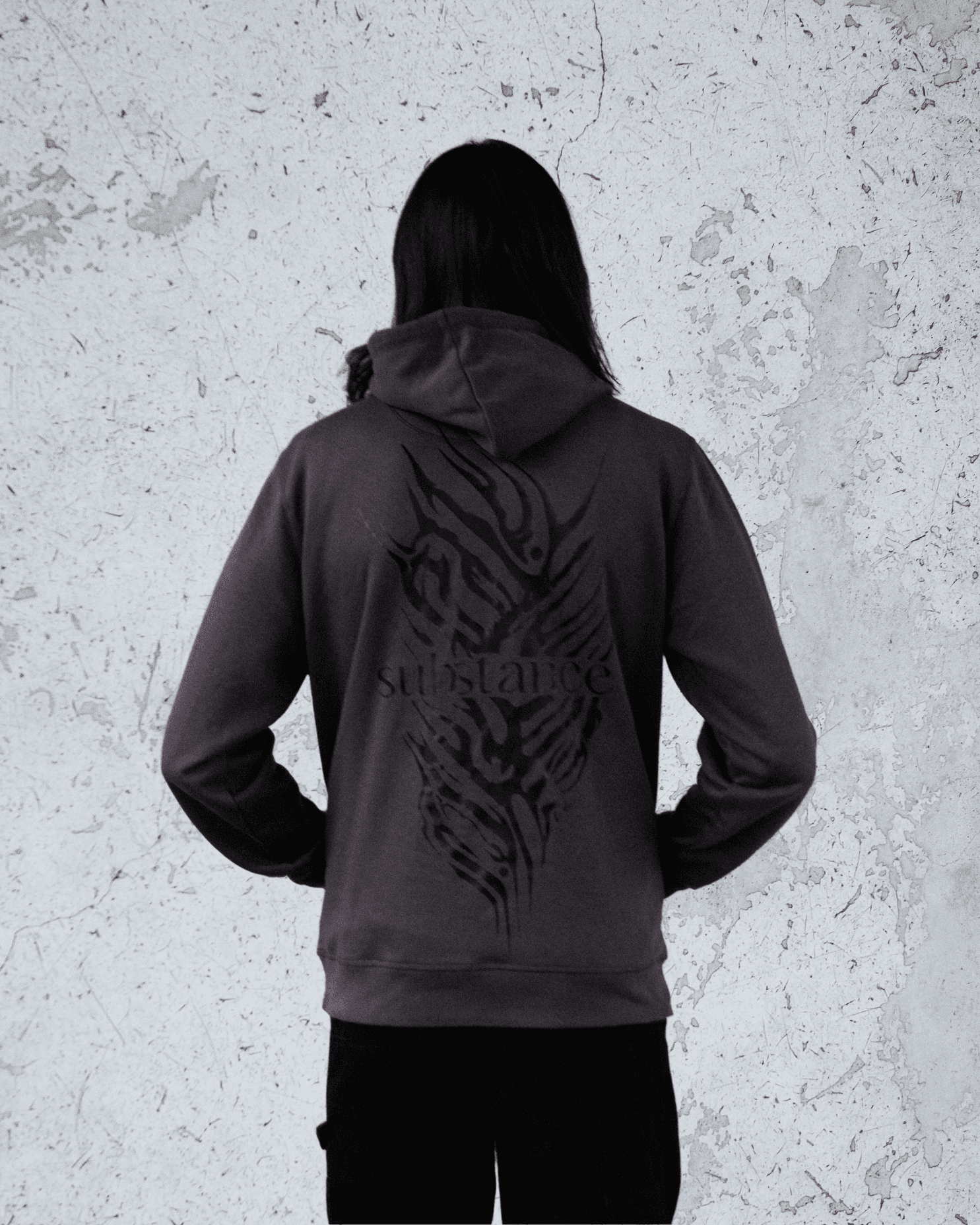 Sweat-shirt • Gris Serigraphie Noire 2