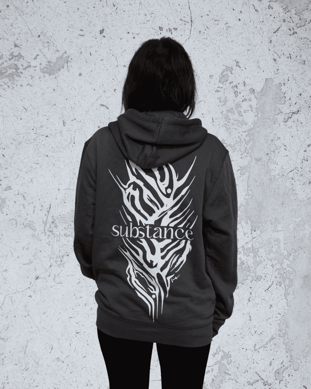 Sweat-shirt • Gris Serigraphie Blanche 2