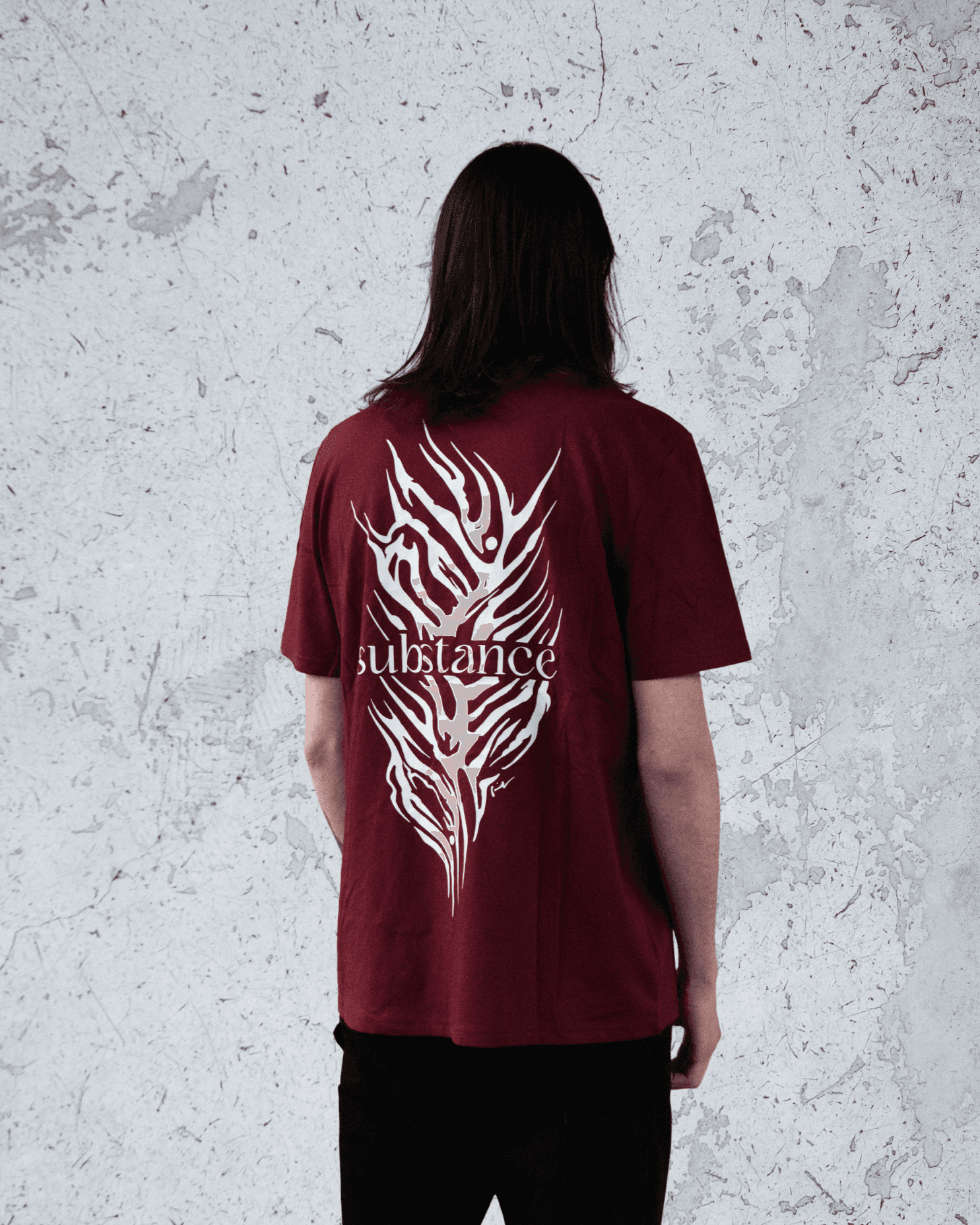 Tee-shirt • Bordeaux Serigraphie Blanche 2