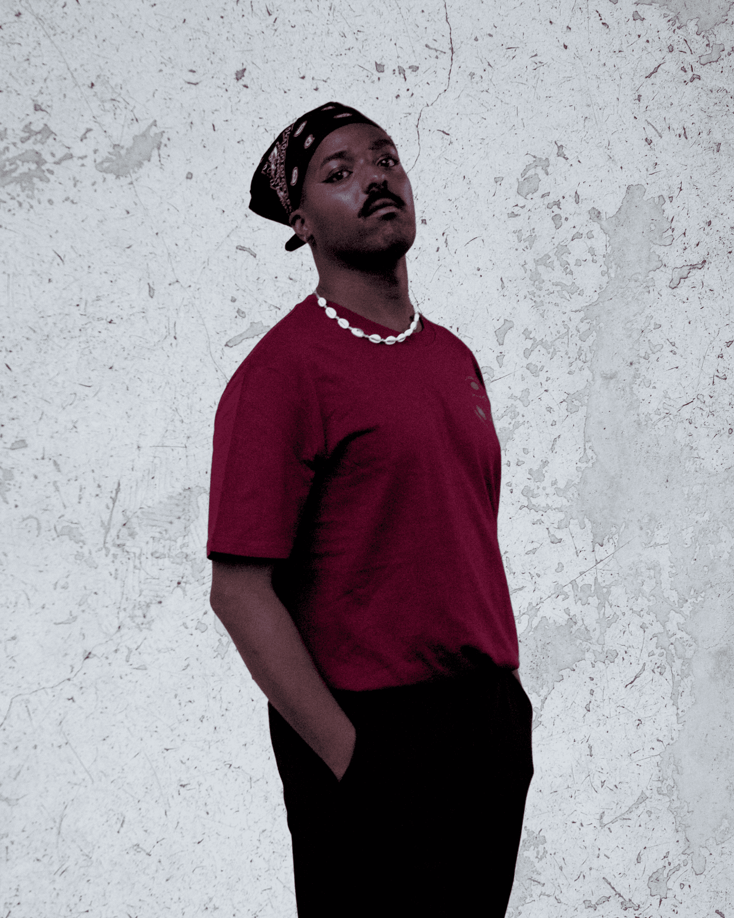 Tee-shirt • Bordeaux Serigraphie Noire 3