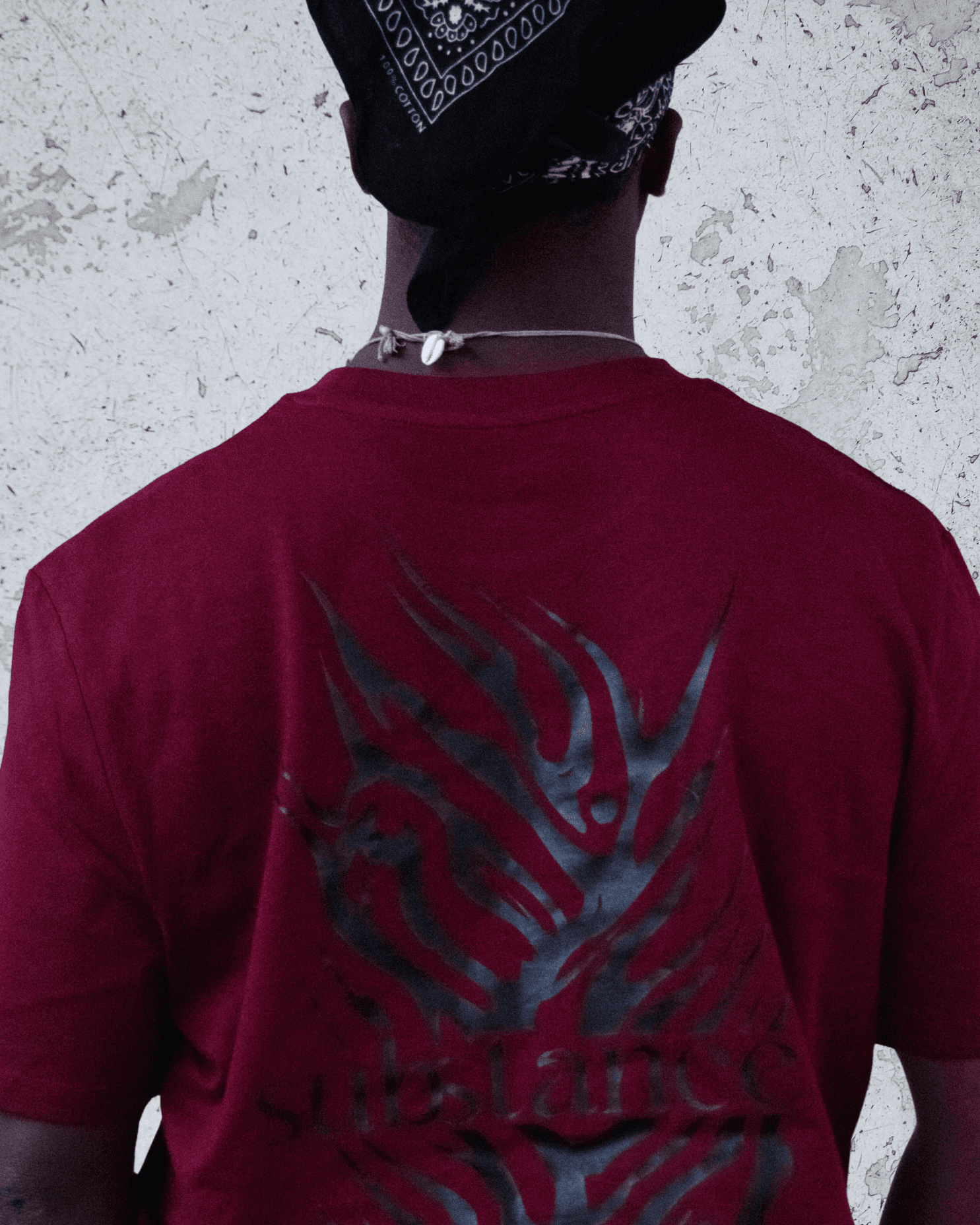 Tee-shirt • Bordeaux Serigraphie Noire 4