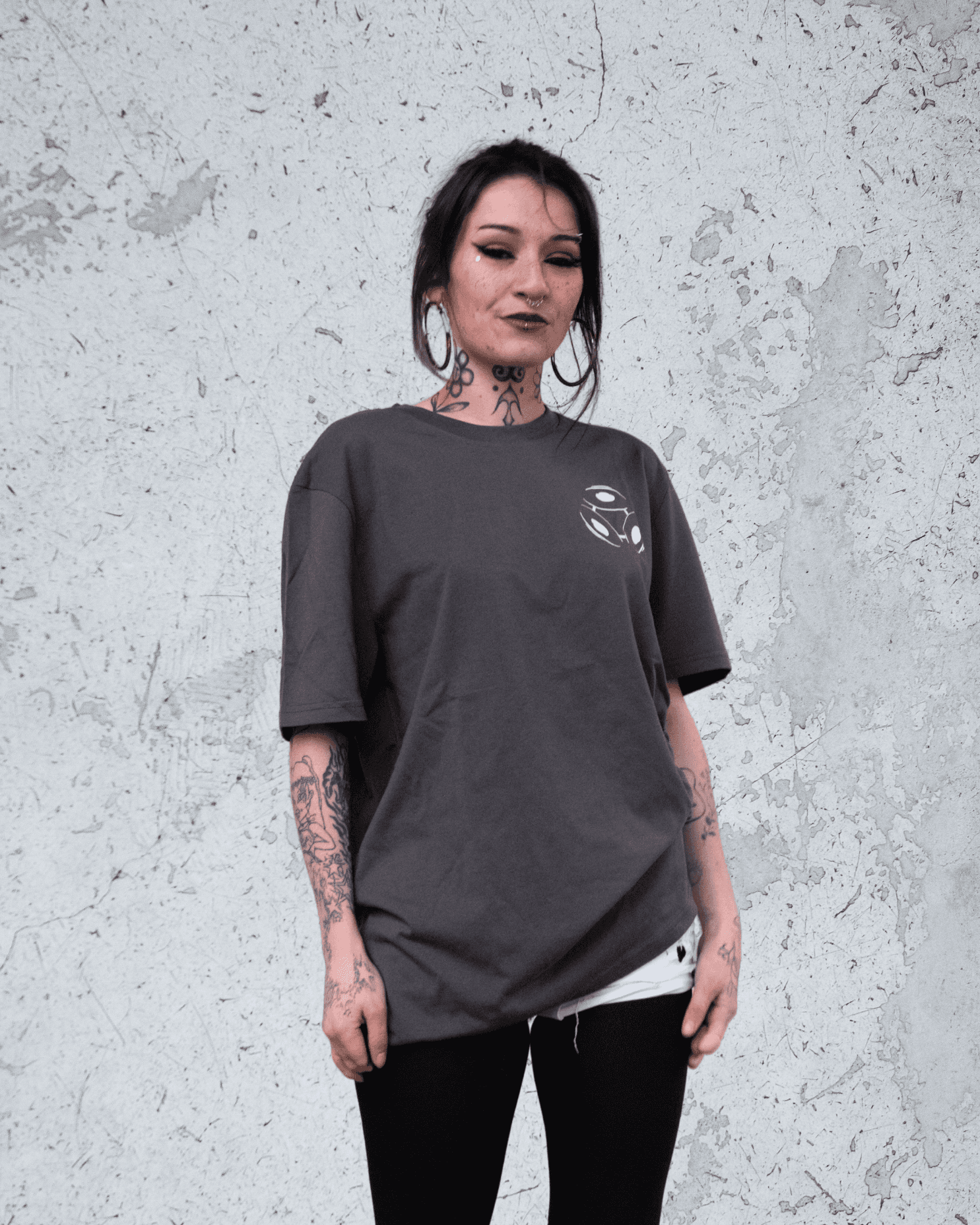 Tee-shirt • Gris Serigraphie Blanche