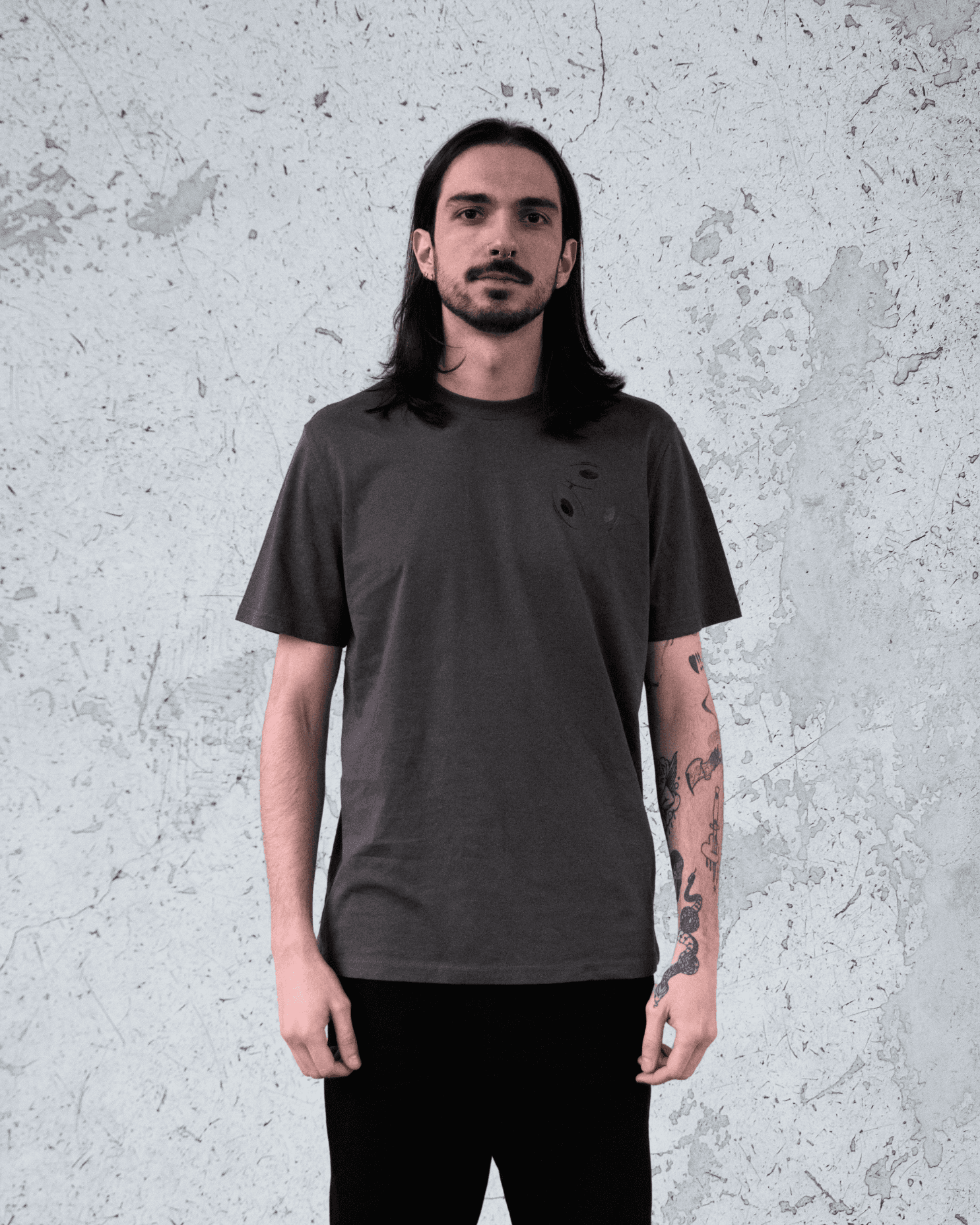 Tee-shirt • Gris Serigraphie Noire