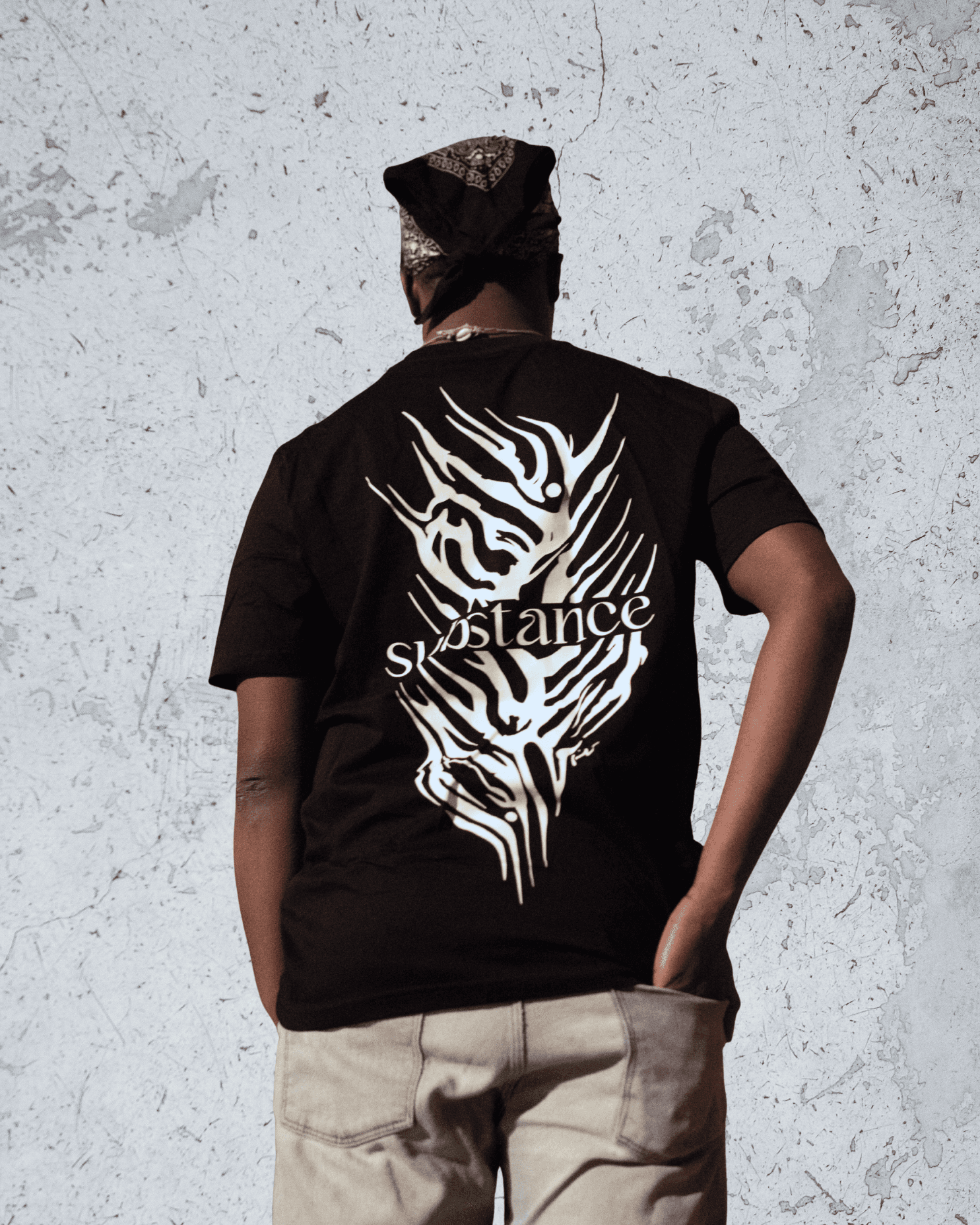 Tee-shirt • Noir Serigraphie Blanche 2